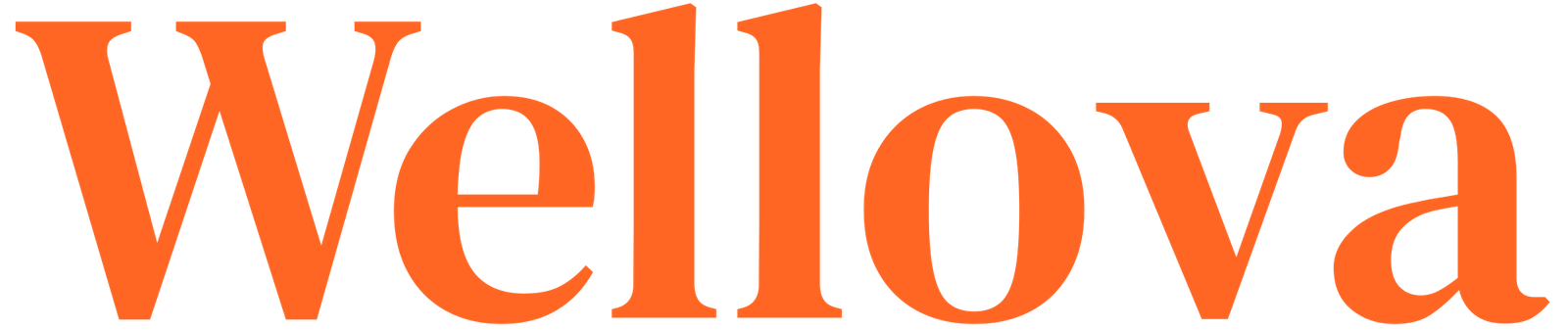 wellova high resolution logo transparent